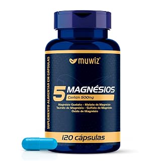 Muwiz 5 Magnésios 500 mg com taurato e malato – 120 cápsulas