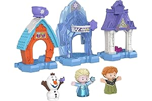 Fisher-Price Little People Olaf Toys for Toddlers 1-3 Frozen Snowflake Village Playset