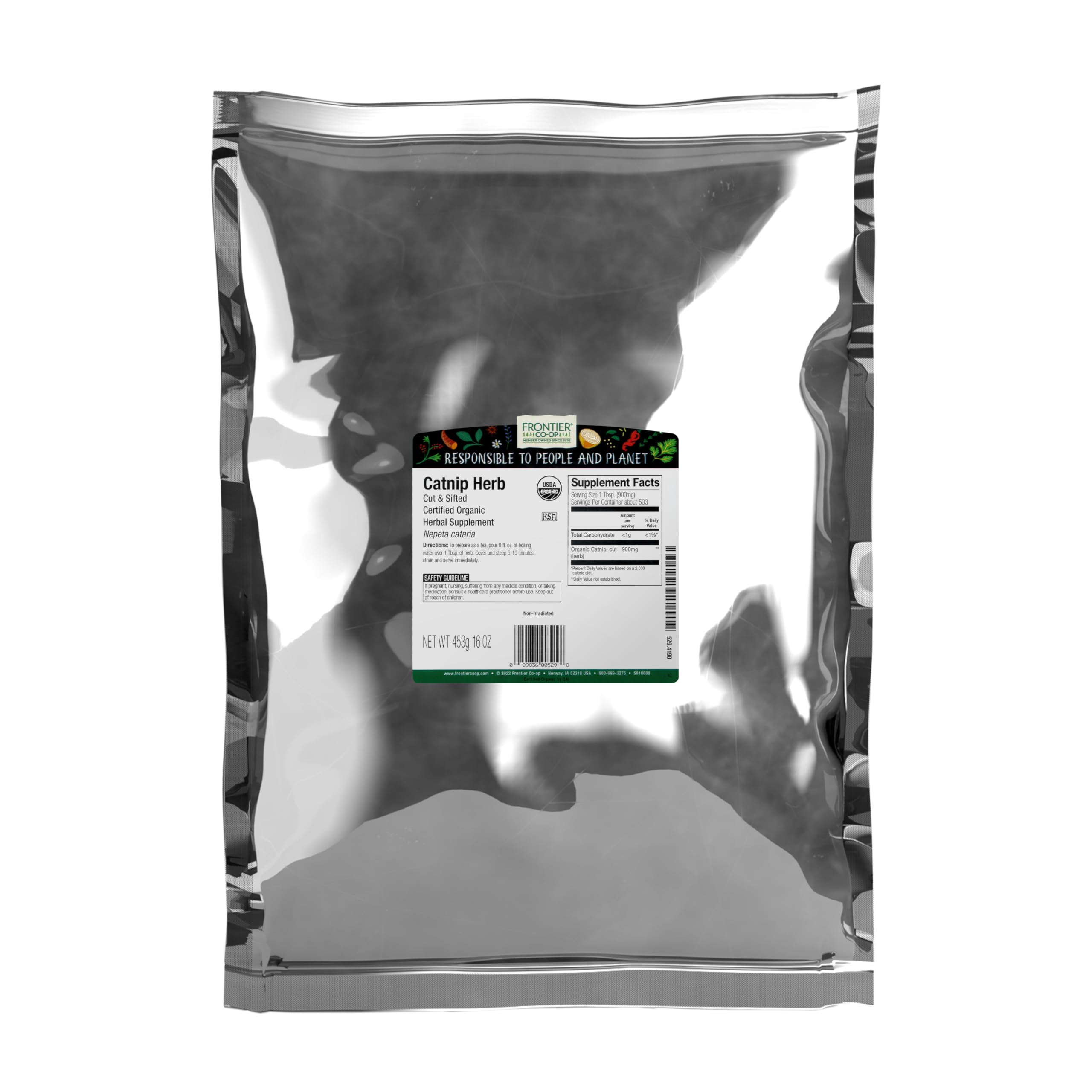 Cut Organic cataire Feuille Tamis̩e Flower - Frontier Natural Products