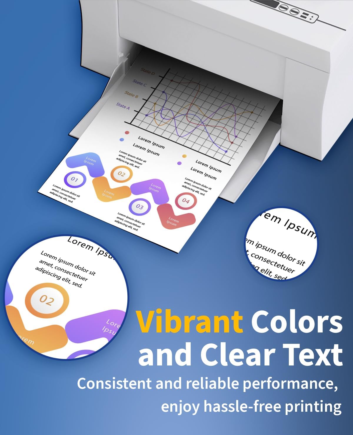 Remanufactured Ink Cartridge Replacement for Epson 202XL 202 XL T202 T202XL Ink Cartridges Multipack for Expression Home XP-5100 Workforce WF-2860 (1 Black, 1 Cyan, 1 Magenta, 1 Yellow) - Image 4