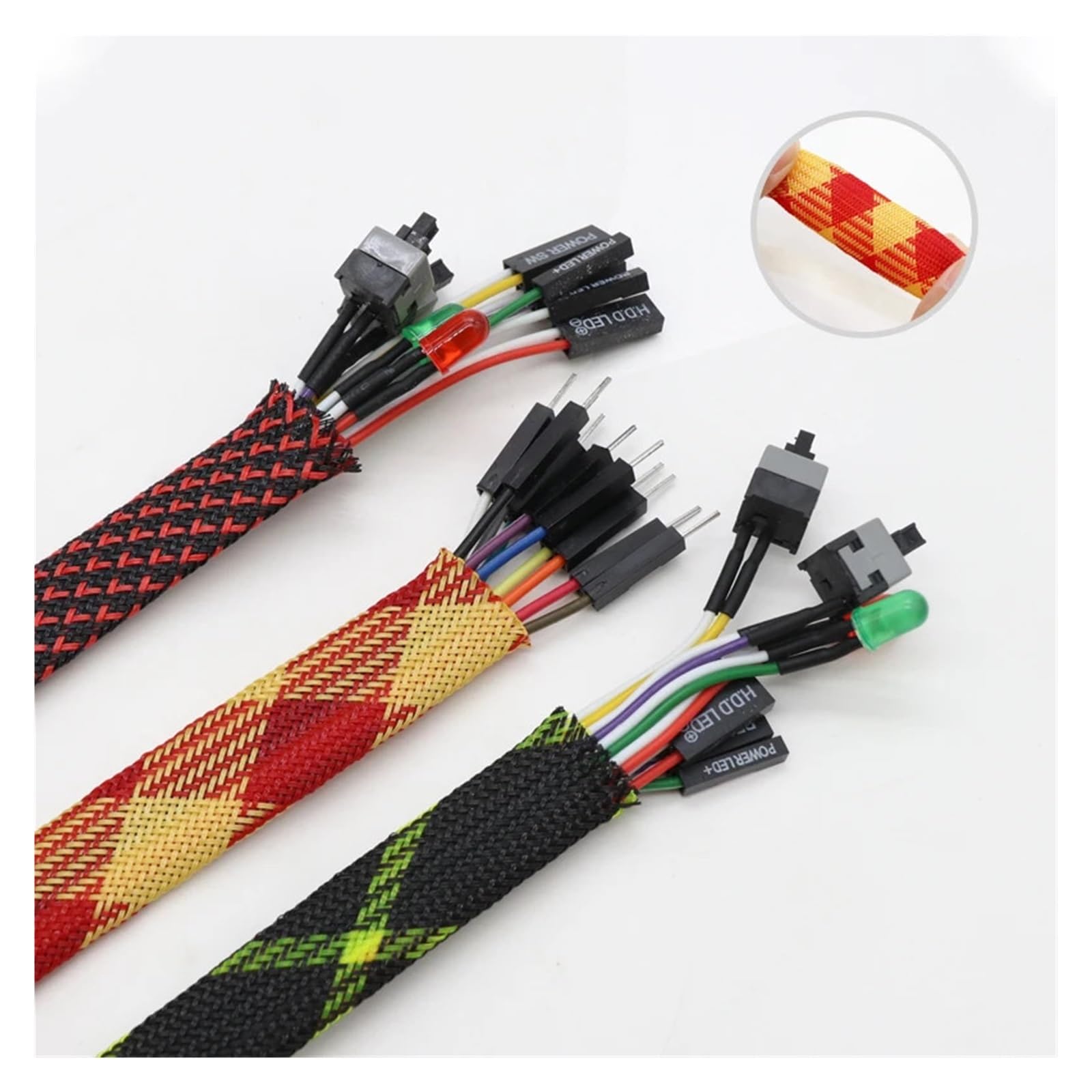 Organización de cables Funda de cable expandible PET