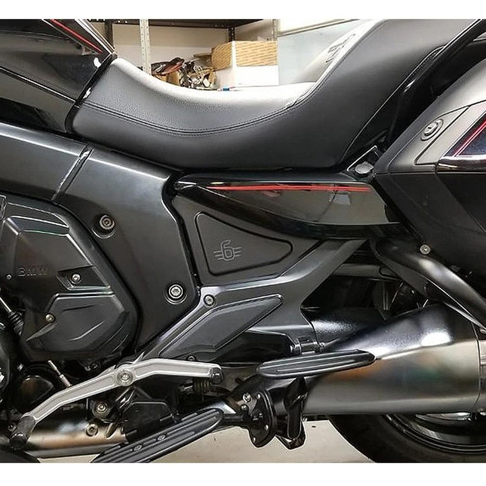 Paneles de alerón lateral delantero de motocicleta, cubierta de paneles laterales de marco de bicicleta, cubiertas de carenado, placas de plástico para tanque de motor, se adapta a B&MW K1600B K1600 B