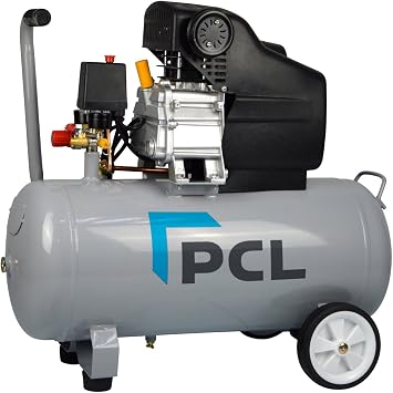 PCL 2.5HP 50LTR Direct Drive Twin Outlet Air Compressor 240V fitted with PCL Female Couplings