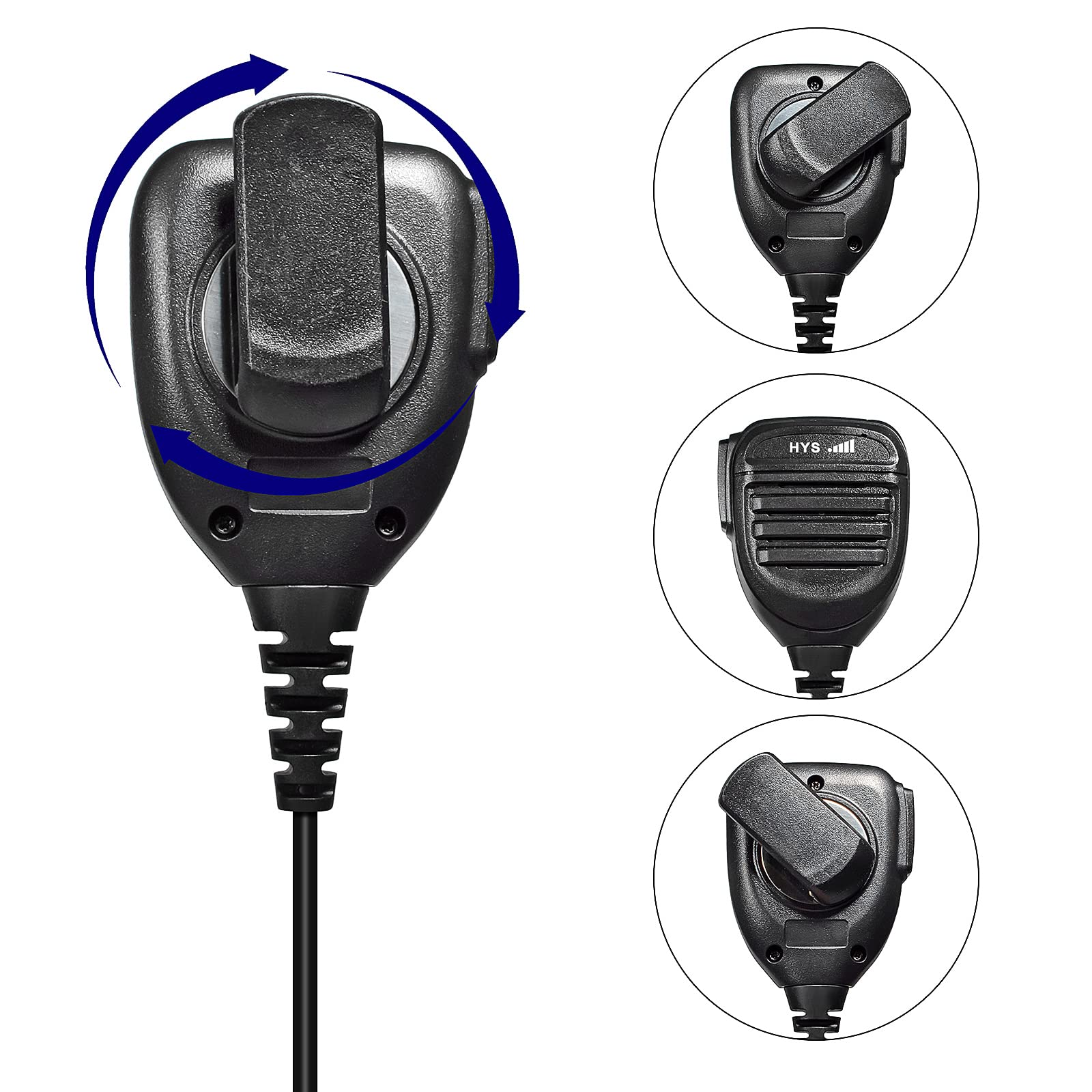UAYESOK Remote Handheld Radio Speaker Mic Microfoni Multi-Pin Microfono compatibile con Motorola DP4400 DP4600 DP4601 DP4800 DP4801 DP3441 XBR6300 APX6500 DGP4150 DGP6150 XiRP8268 Walkie Talkie