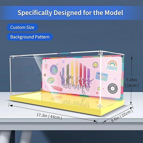 Miniatura 3 de Vitrina acrílica para Lego 21339 BTS Dynamite, caja transparente a prueba de polvo (solo vitrina, el modelo no incluido)