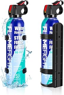 600ml Feuerlöschspray für Haushalt und Küche - 2er Set Klein Feuerlöscher mit 2 Halter, Leicht zu Reinigen für Camping, Auto, Haus, Freizeit