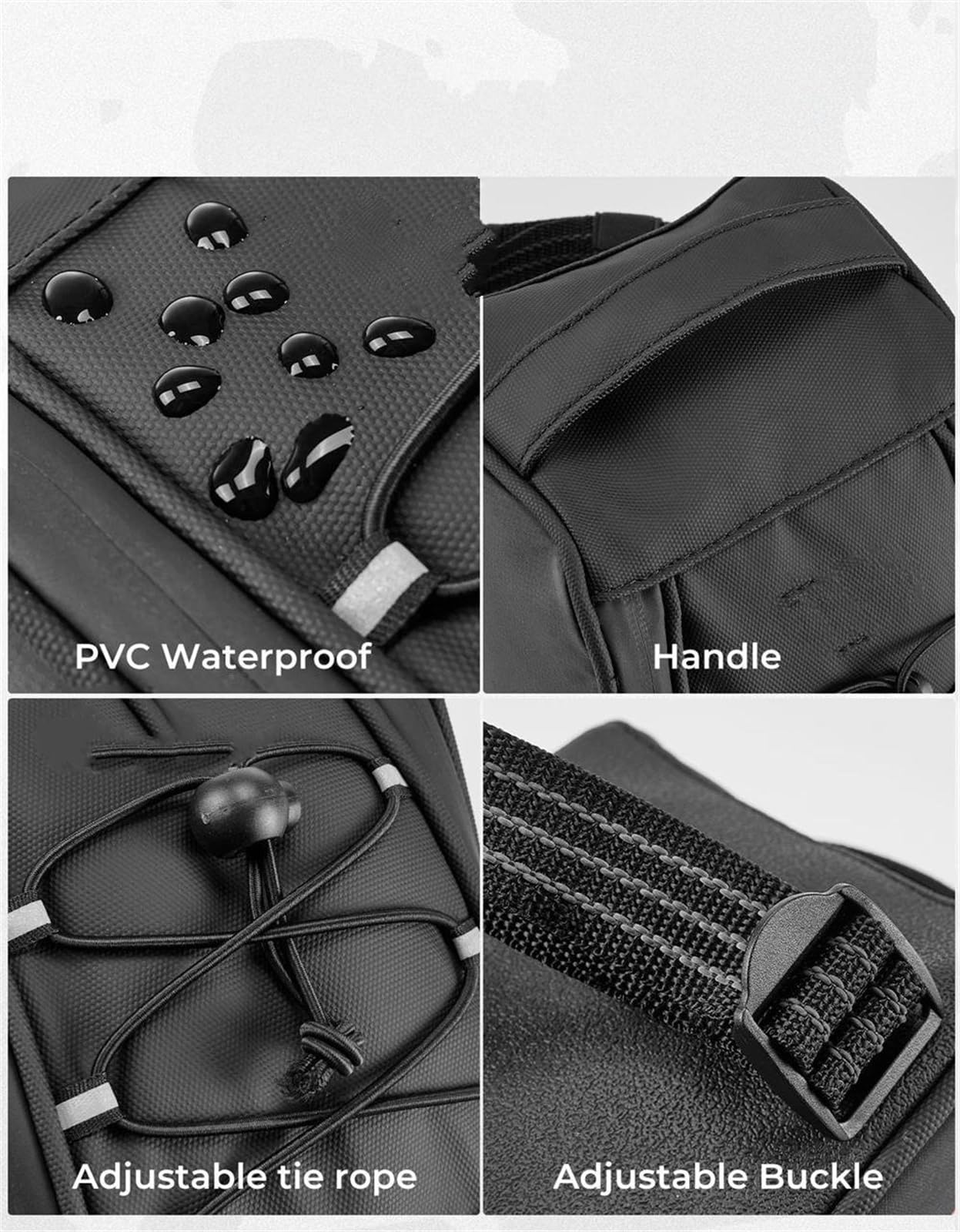 Amazon | オートバイのサドルバッグ オートバイフロントフレームバッグ