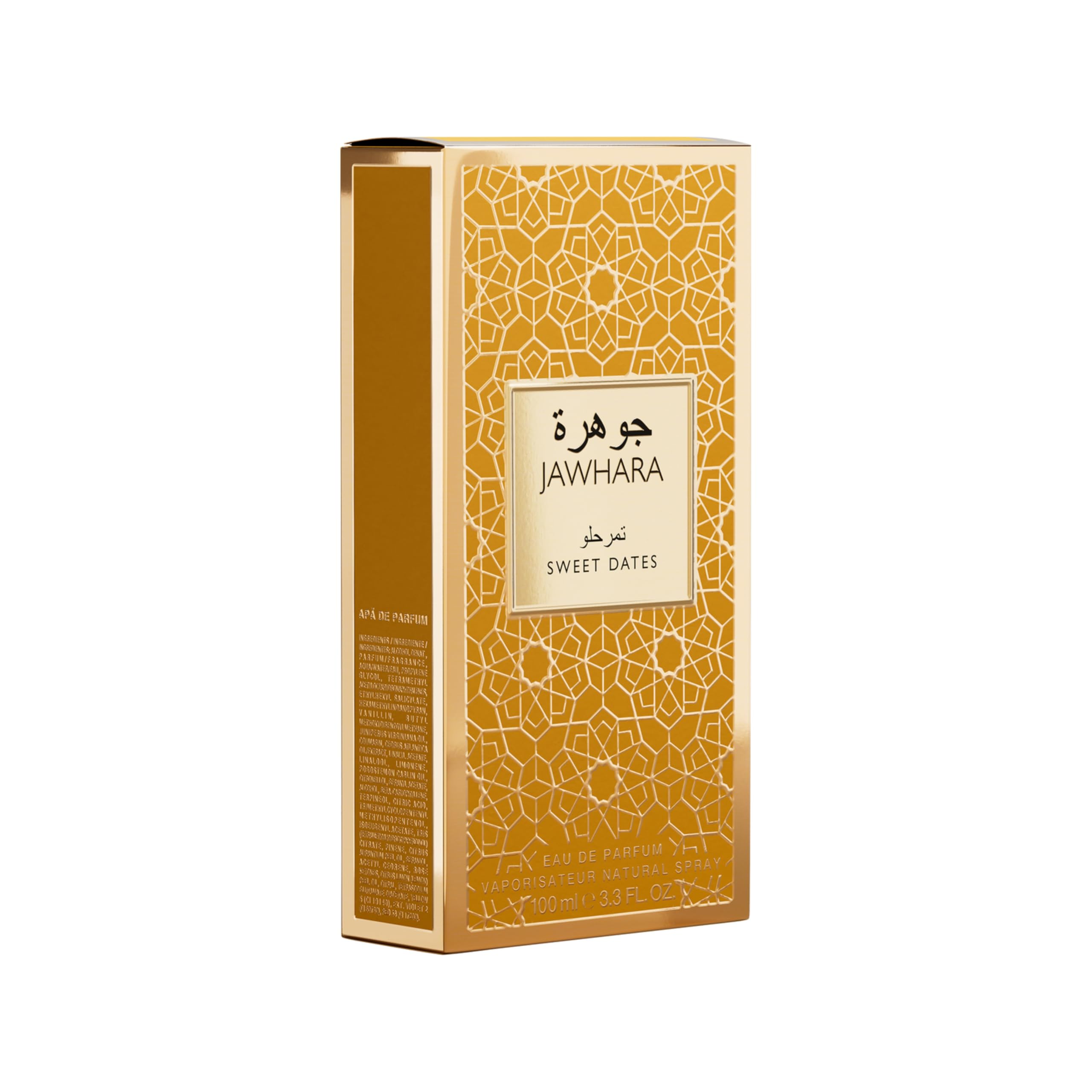 Sweet Dates Parfüm Eau de Parfum 100 ml Unisex Luxuriöser arabischer Duft mit Vanille, Amber & Dattel anganhaltend Orientalisches Parfum für Damen & Herren Fruchtig Amber Duft Damenduft Herrenduft