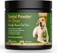 Ladnut Dog Teeth Cleaning Powder: Natural Tartar Remover, Plaque Control, 7-Day Fresh Breath, No Brushing, Chicken Flavor
