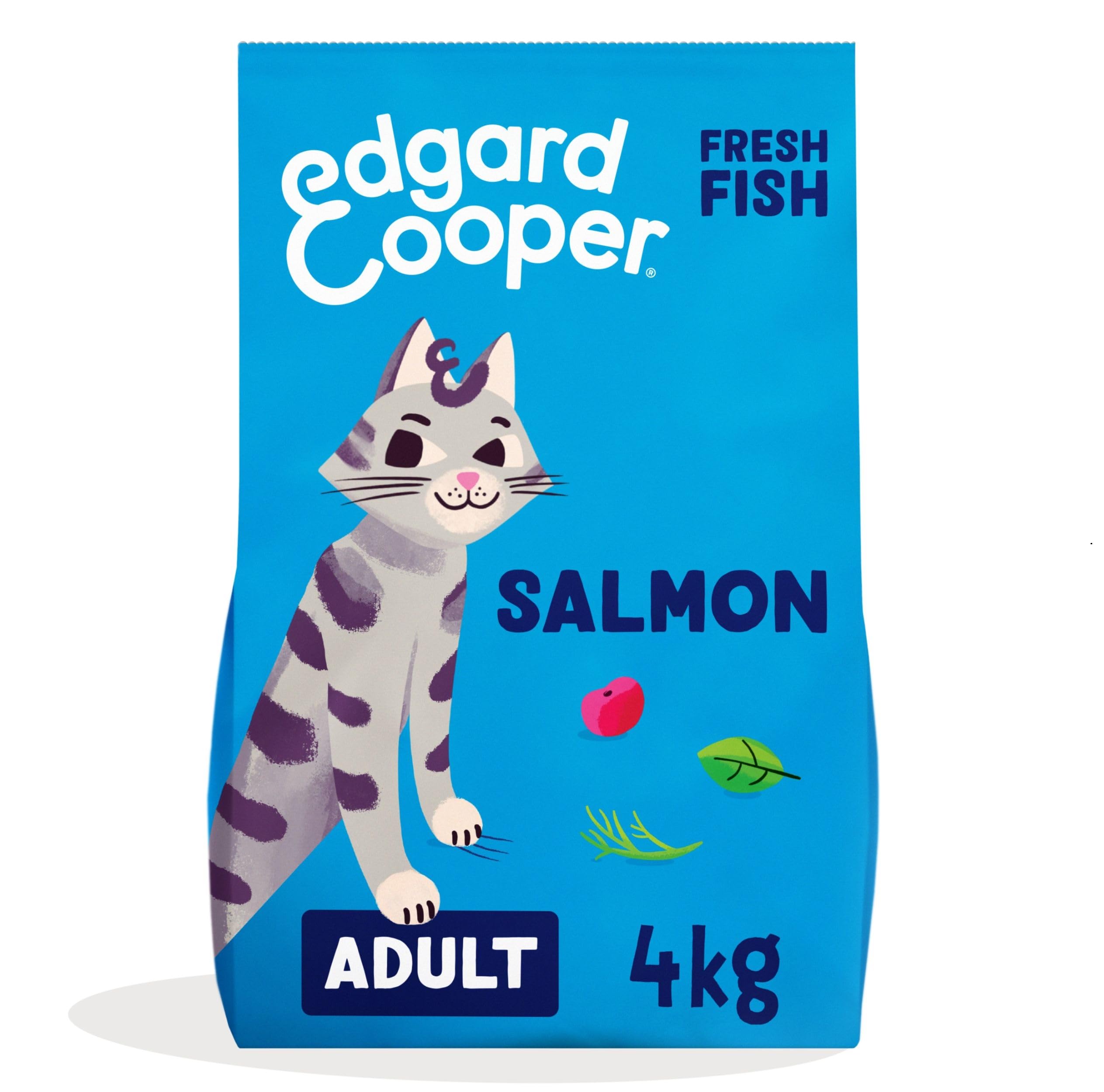 Edgard And Cooper Feed Me Real -Free Cat Food - Salmon/Grain 4Kg