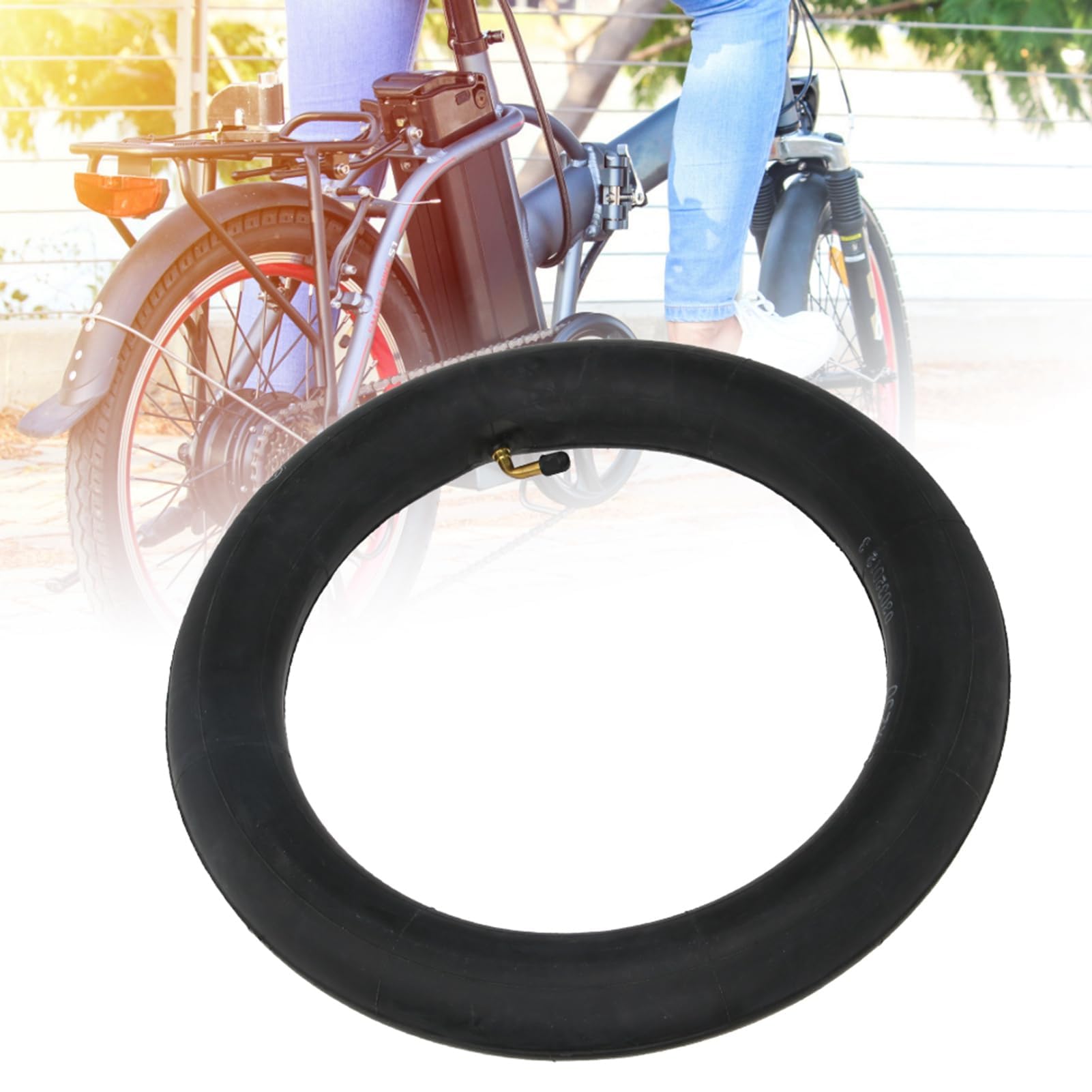 Tubi per biciclette elettriche, tubi per bicicletta in gomma butilica, tubi interni per pneumatici elettrici con accessori di ricambio per scooter elettrici
