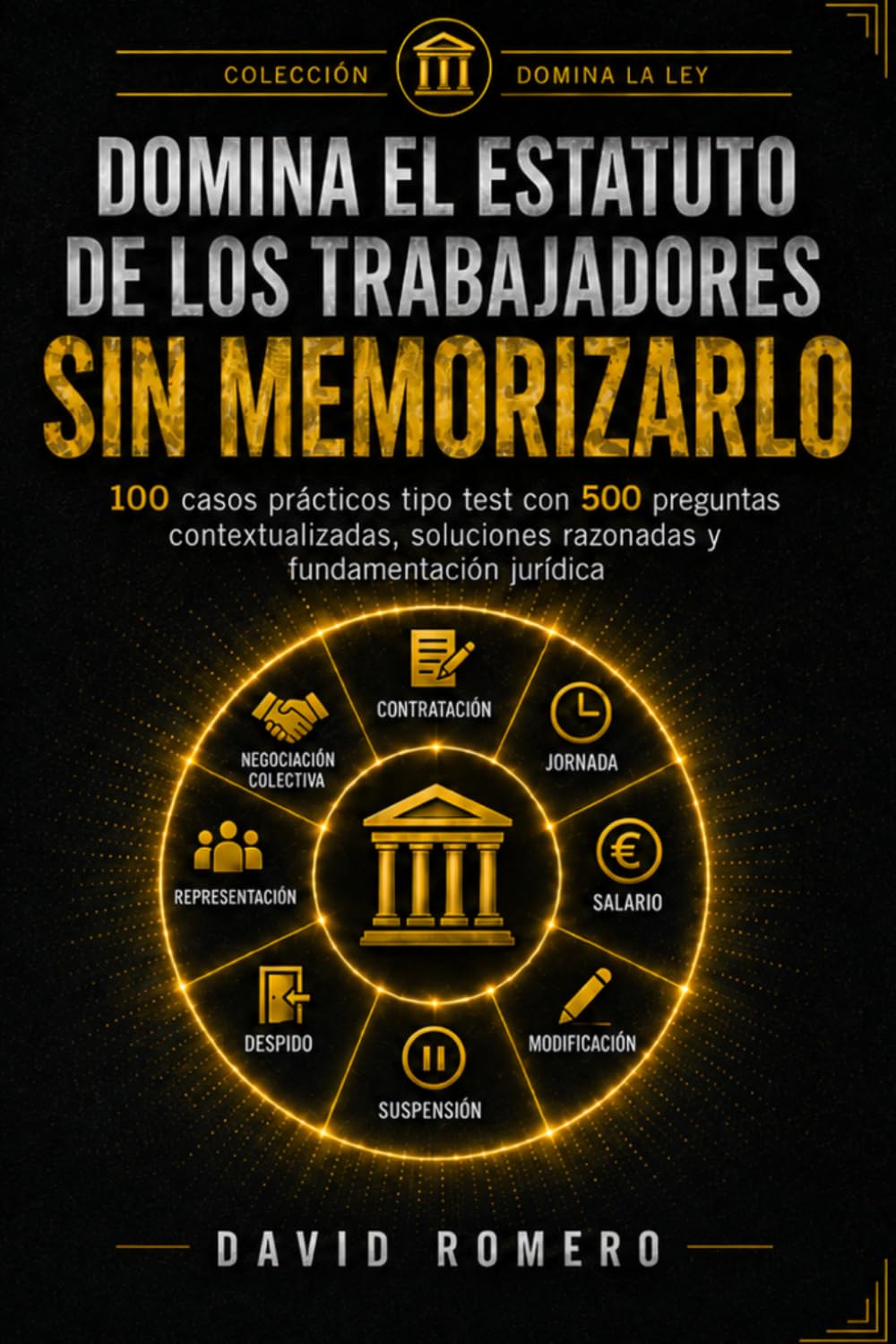 DOMINA EL ESTATUTO DE LOS TRABAJADORES SIN MEMORIZARLO: 100 casos prácticos tipo test con 500 preguntas contextualizadas, soluciones razonadas y fundamentación jurídica
