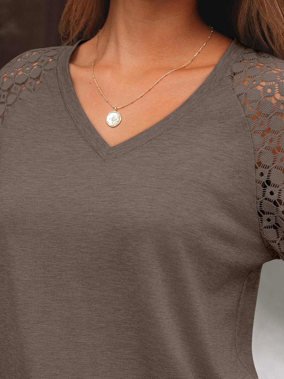 AUTOMET Womens Long Sleeve Shirts V-Neck Lace Tops Business Casual Blouses Tee Trendy 2026 Fall Fashion Outfits Clothes - Image 5