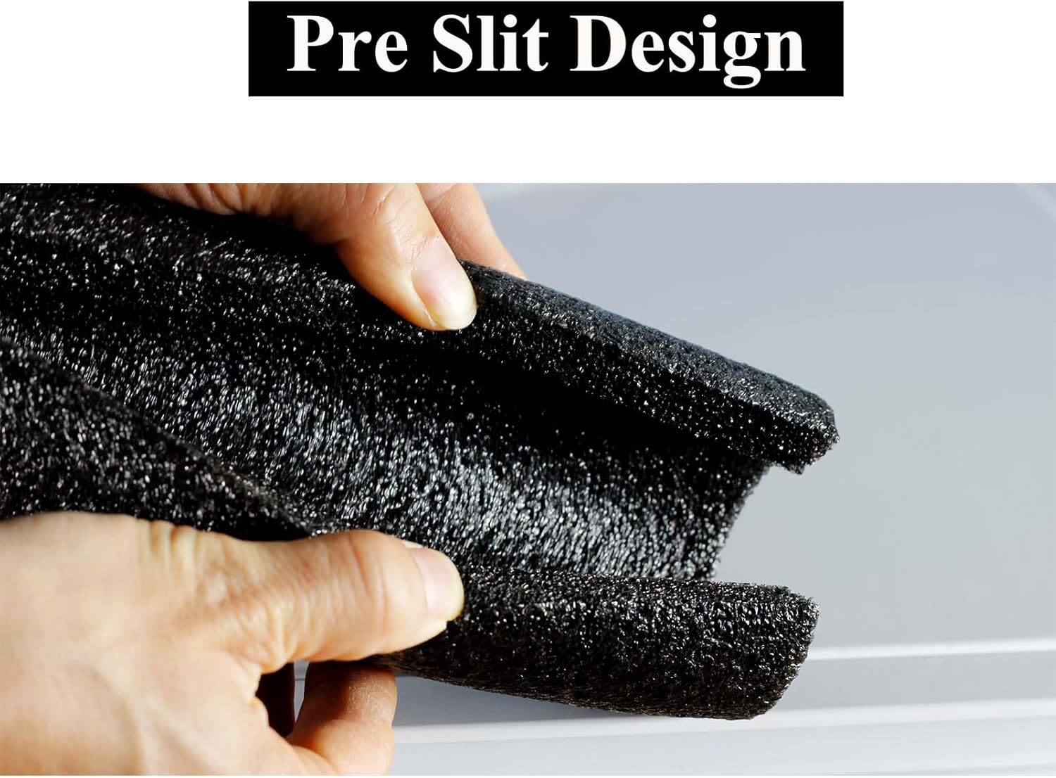 12 Pack 15mm Thick Pipe Insulation Foam Tube for Water Pipe Insulation and Freeze Protection (Black, 3/4 Inch)