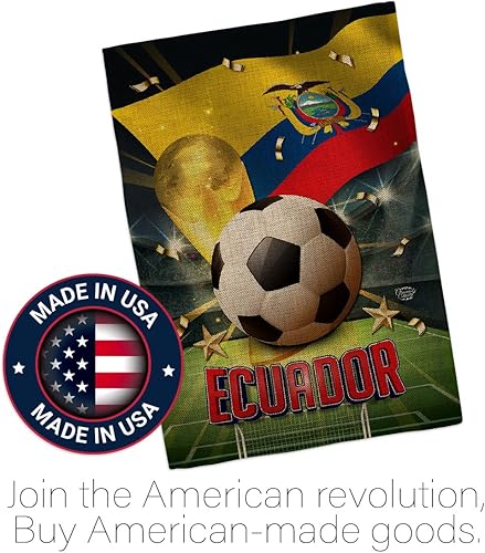 Miniatura 5 de Tapiz ecuatoriano de la Copa del Mundo, Cartel de arpillera para decoración del hogar, arte de pared para patio, césped, porche, decoración de