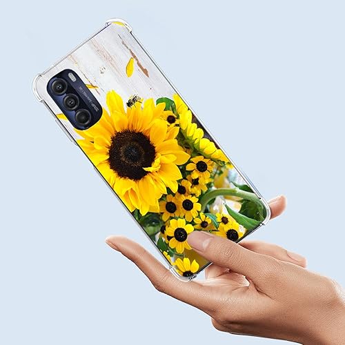 Miniatura 2 de Funda para Moto G 5G 2022, protección contra caídas de abeja de girasol, a prueba de golpes, carcasa protectora de cuerpo completo resistente a los