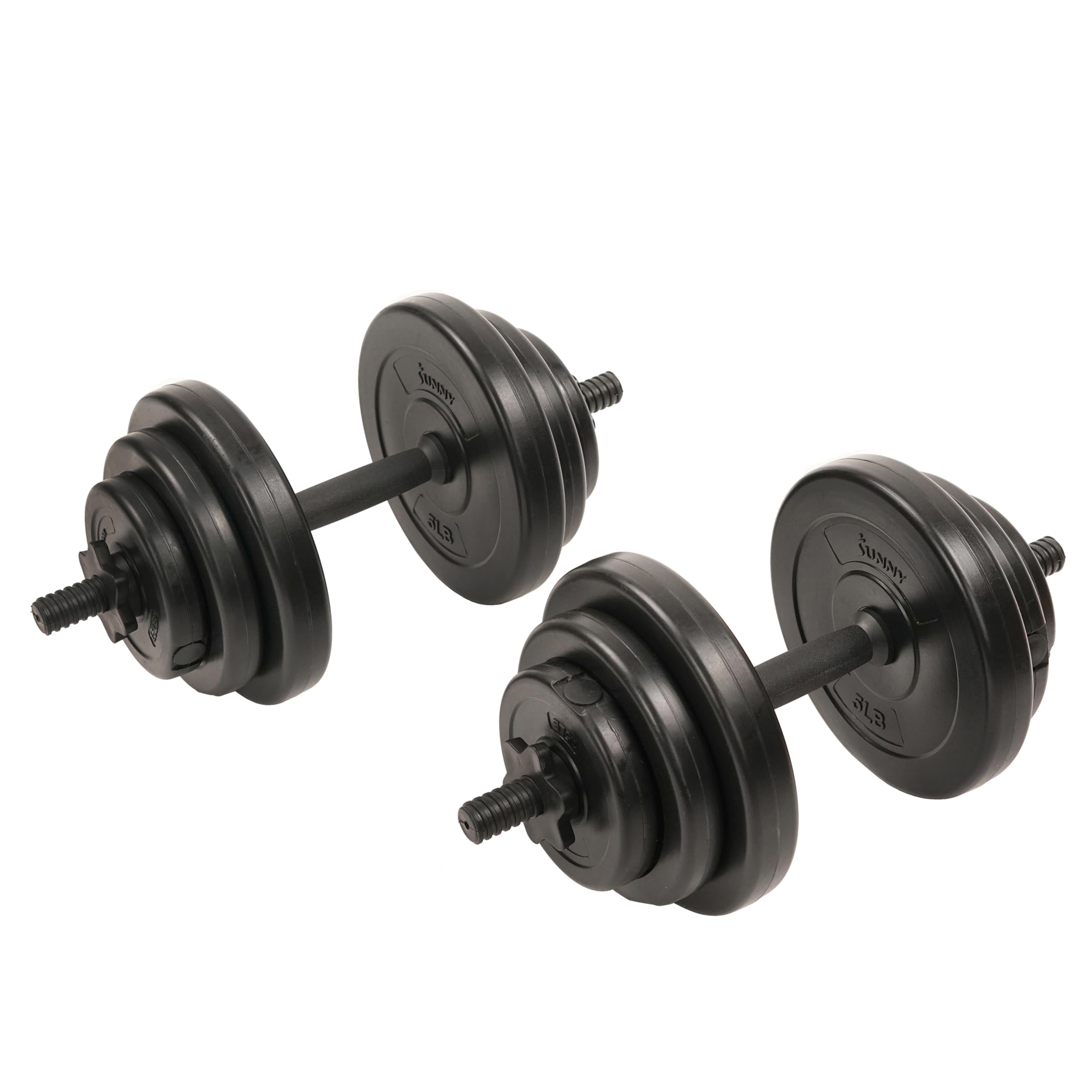 Sunny Health & Fitness Vinyl Barbell Set, 40 LB