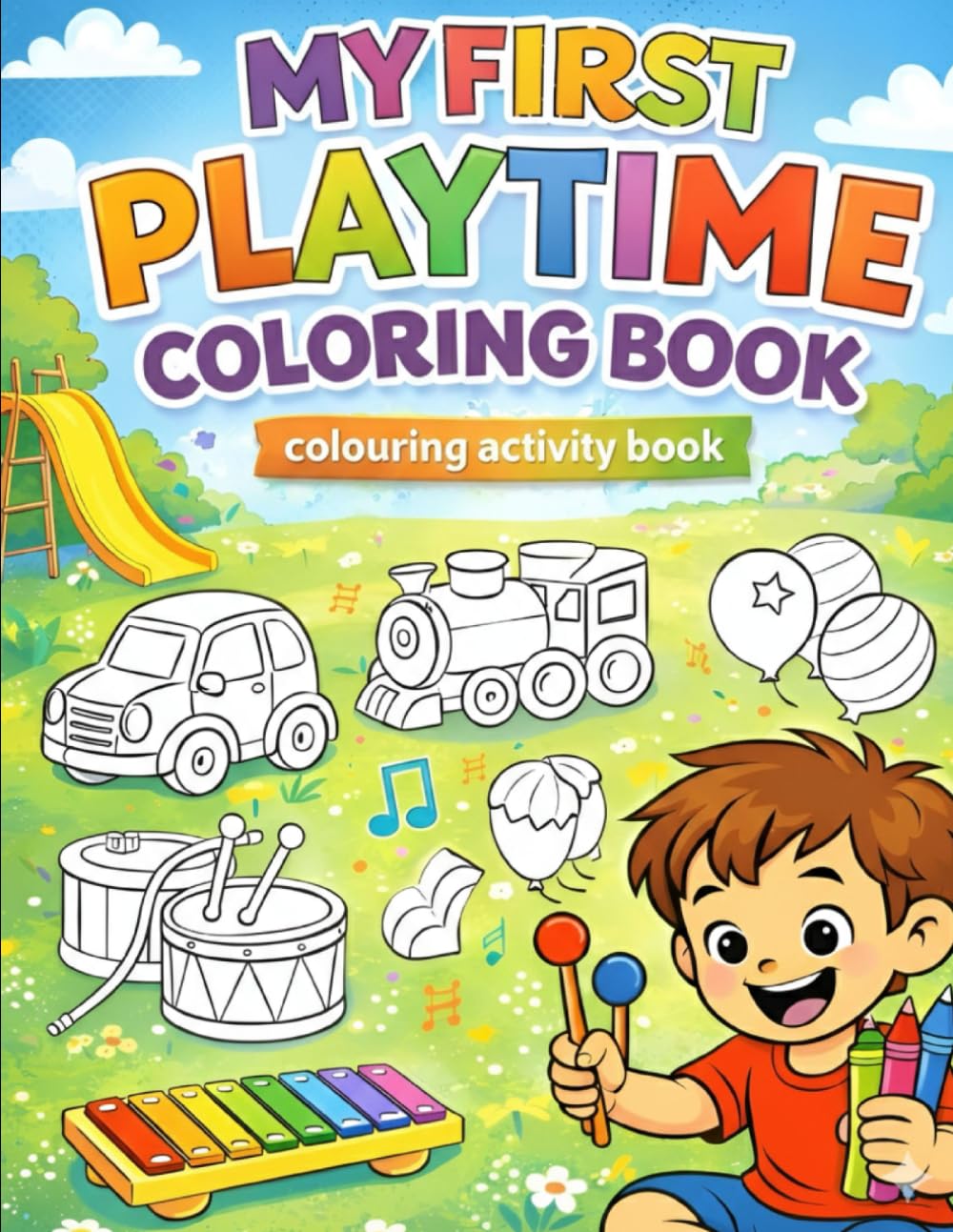 MY FIRST PLAYTIME COLORING BOOK: colouring activity book