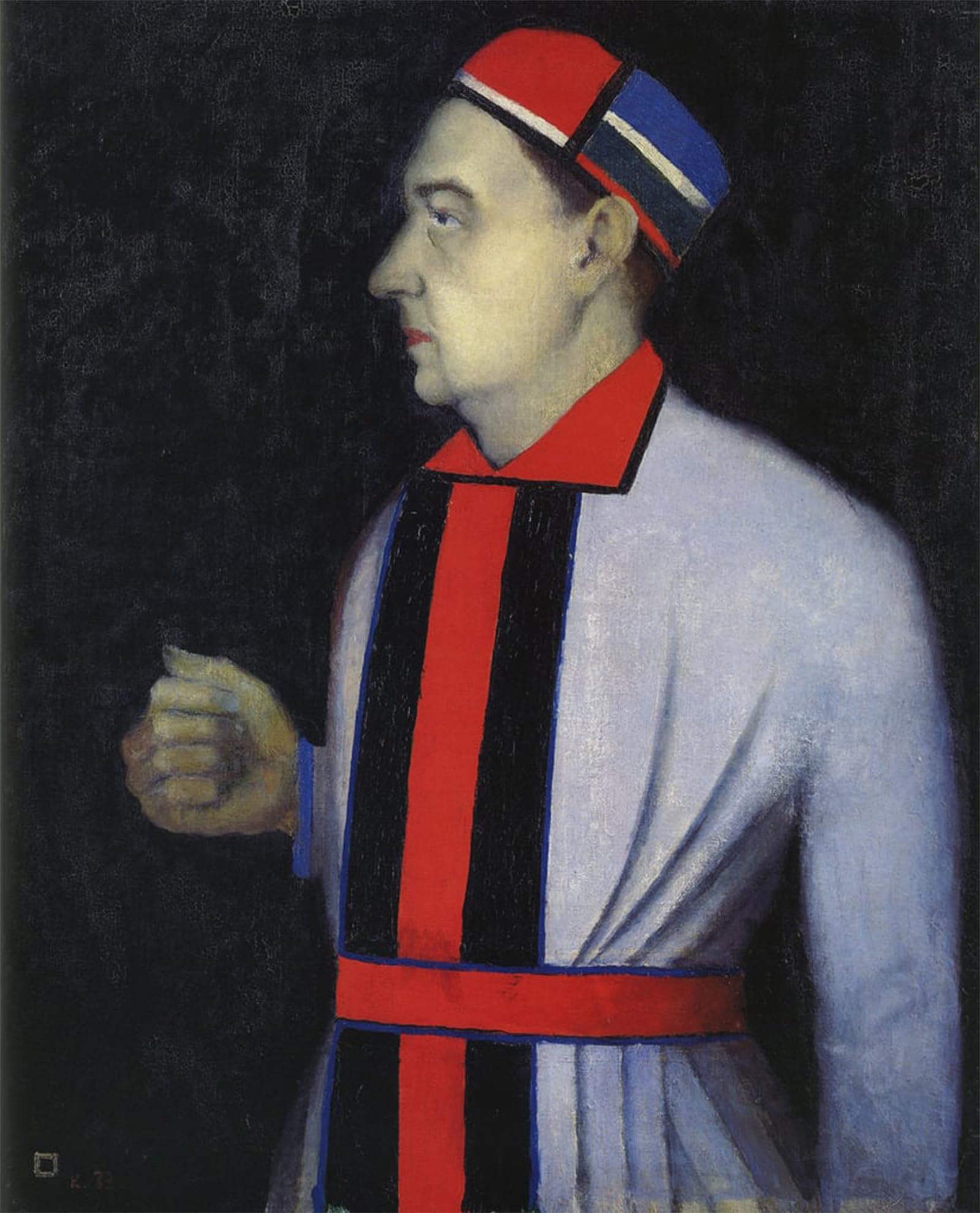 ARTXLXXBN Famous Painting Art Wall Decor Abstract Art Picture Portrait of Nikolai Punin by Kazimir Severinovich Malevich Animal Pictures for Home Decor 60x90cm