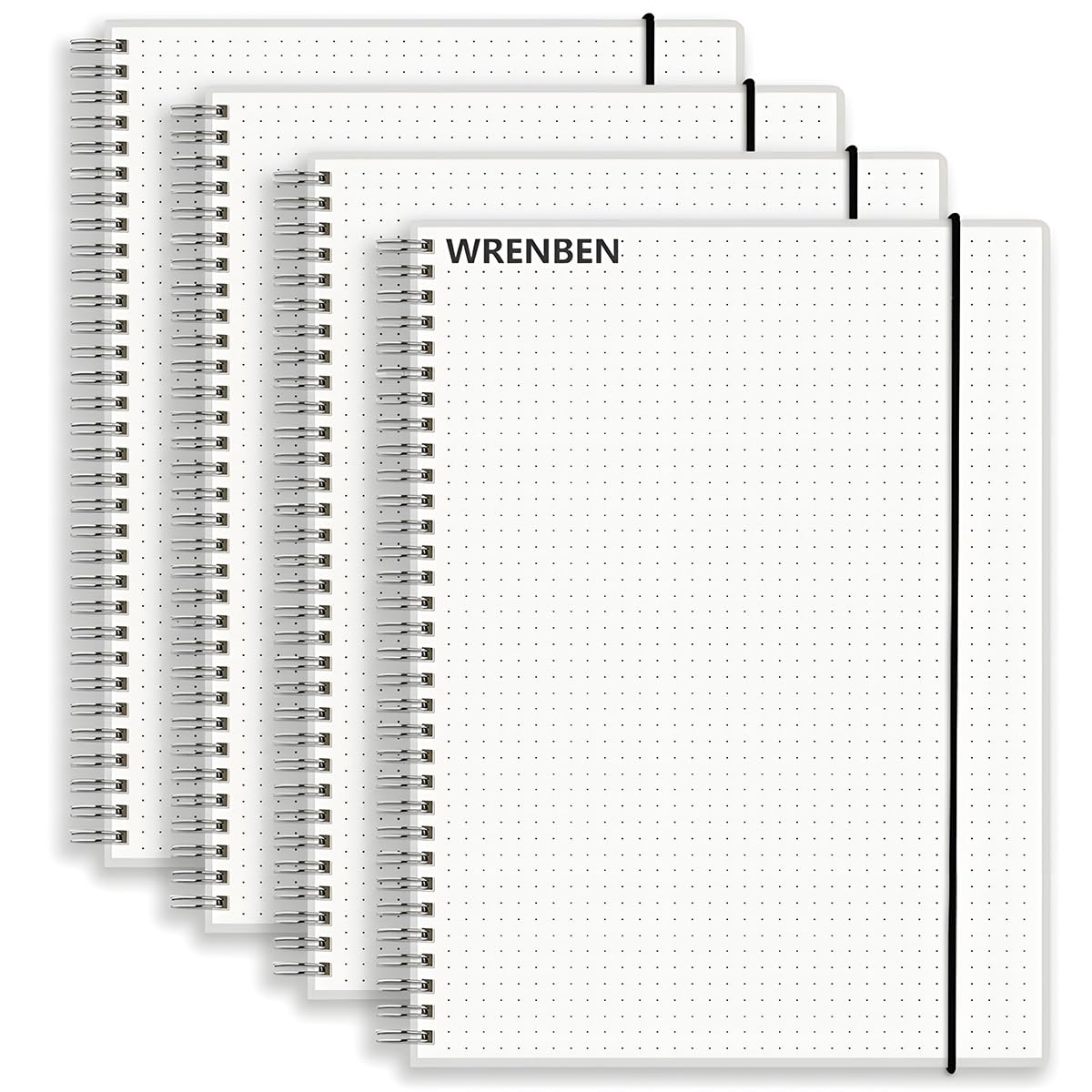 WRENBEN Papel gráfico de puntos (4, A5)