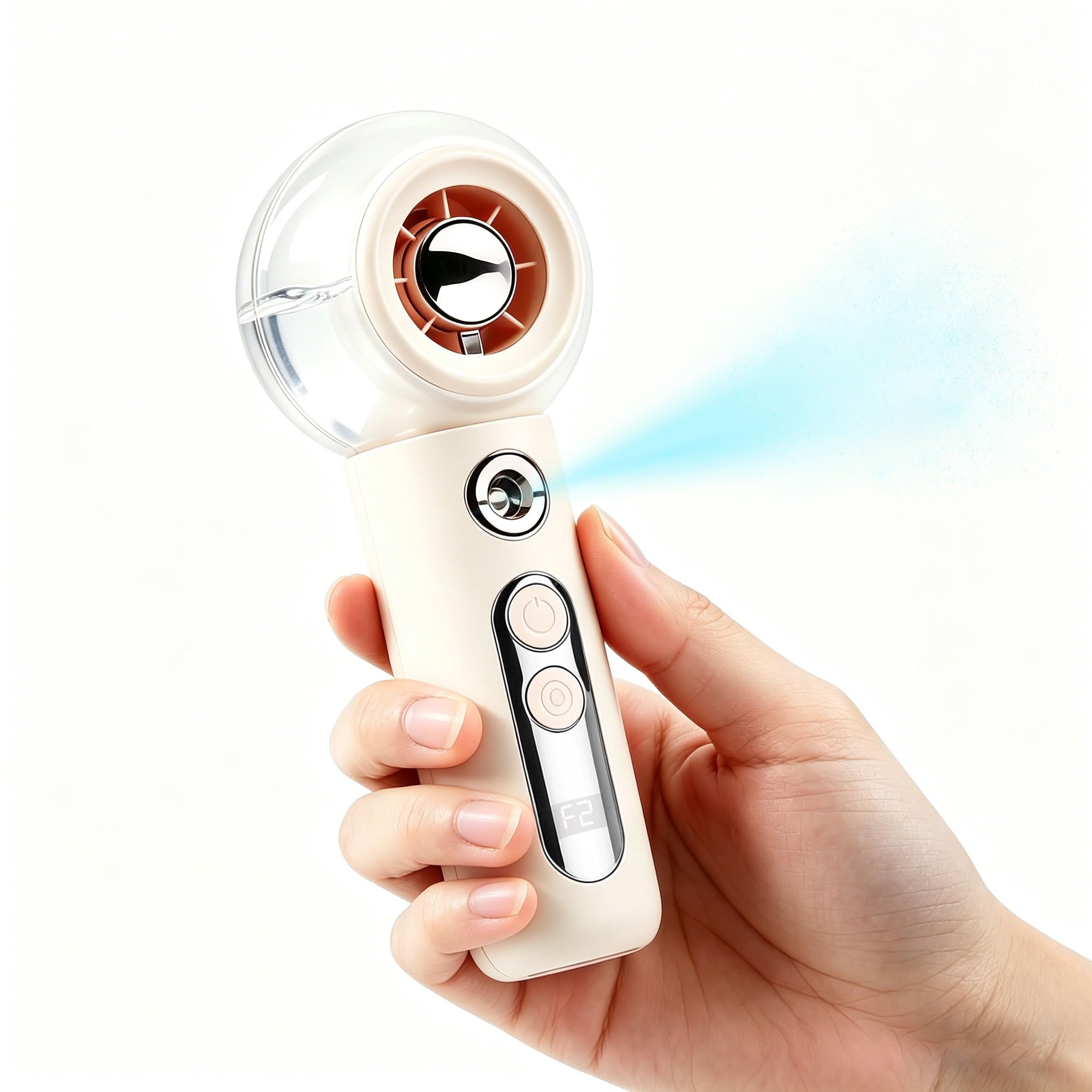 Ventilateur brumisateur portable pour calmer les fortes chaleurs en intérieur