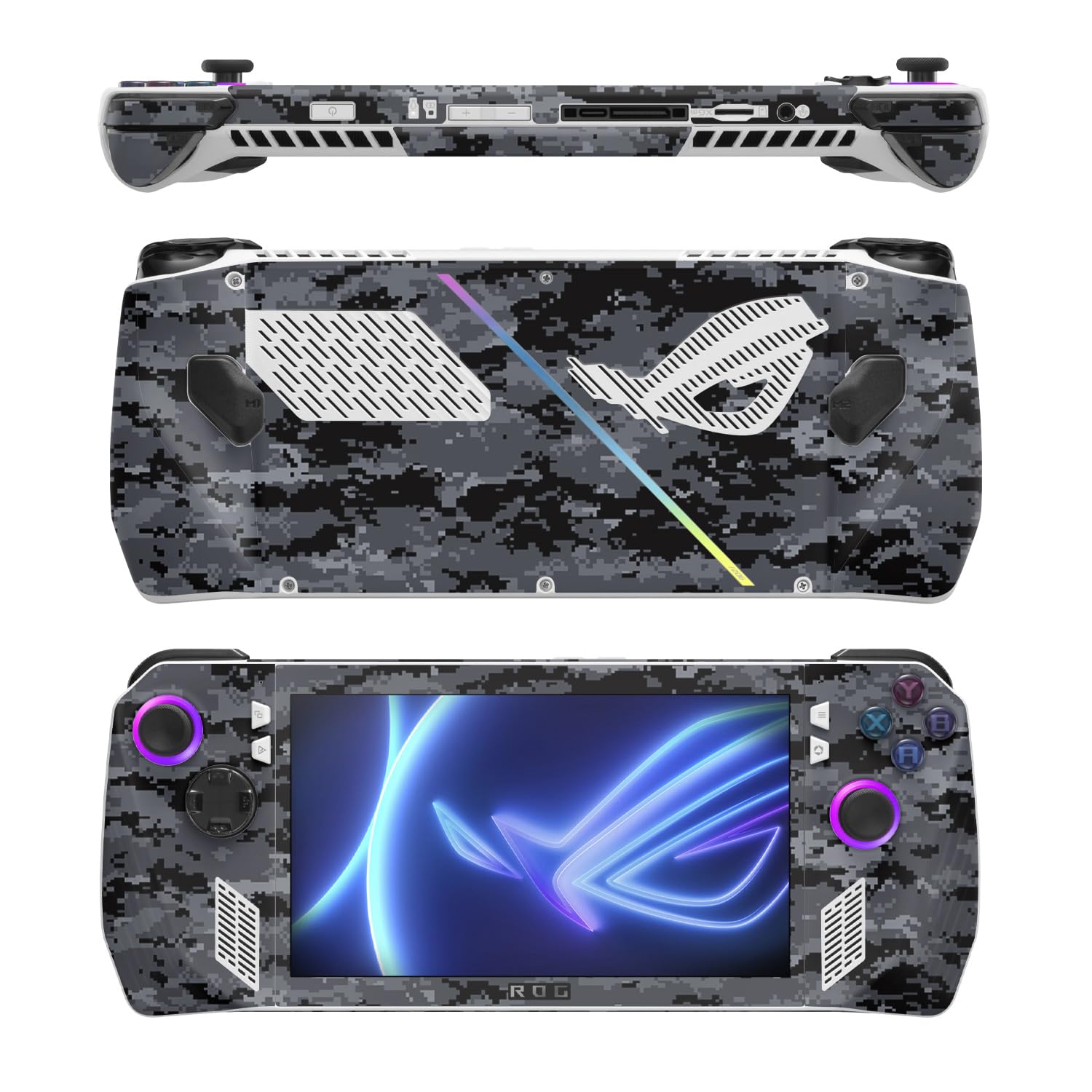 MightySkins Skin Compatible with Asus ROG Ally - Digital Camo | Protective, Durable, and Unique Vinyl Decal wrap Cover | Easy to Apply, Remove, and Change Styles