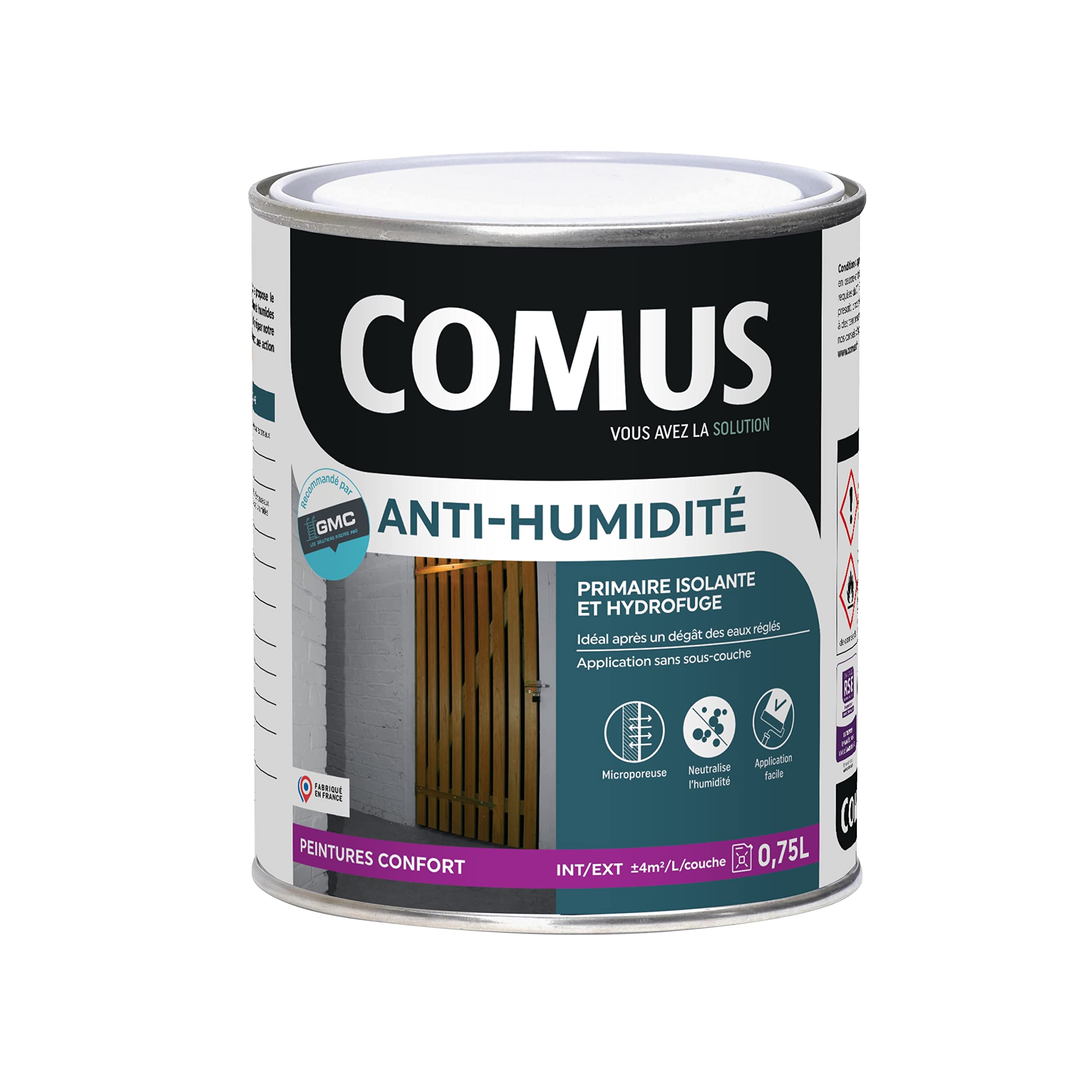 Peinture Anti-​Humidite 0.75L- Primaire et finition Hydrofuge