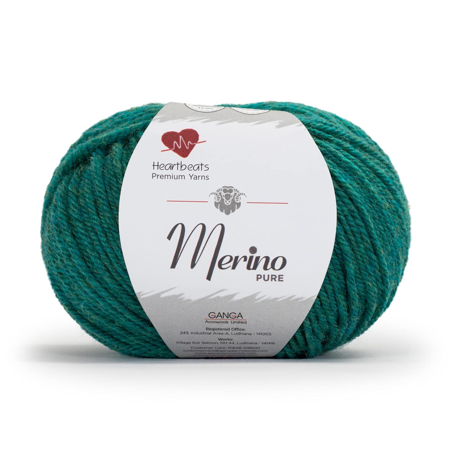 Merino Pure is 100% Pure New Wool with Melange Effect (Wool Mark Certified), Oekotex Class 1 Certified Pack of 2 Balls - 50Gm Each, Shade No - Mnp7