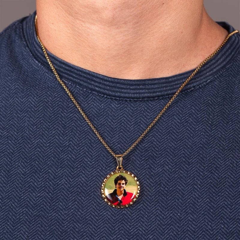 Personalized St. Carlo Acutis Oval Picture Pendant Necklace – Medal with Custom Engraving | Catholic Jewelry Gift for Teens & Adults - Image 5