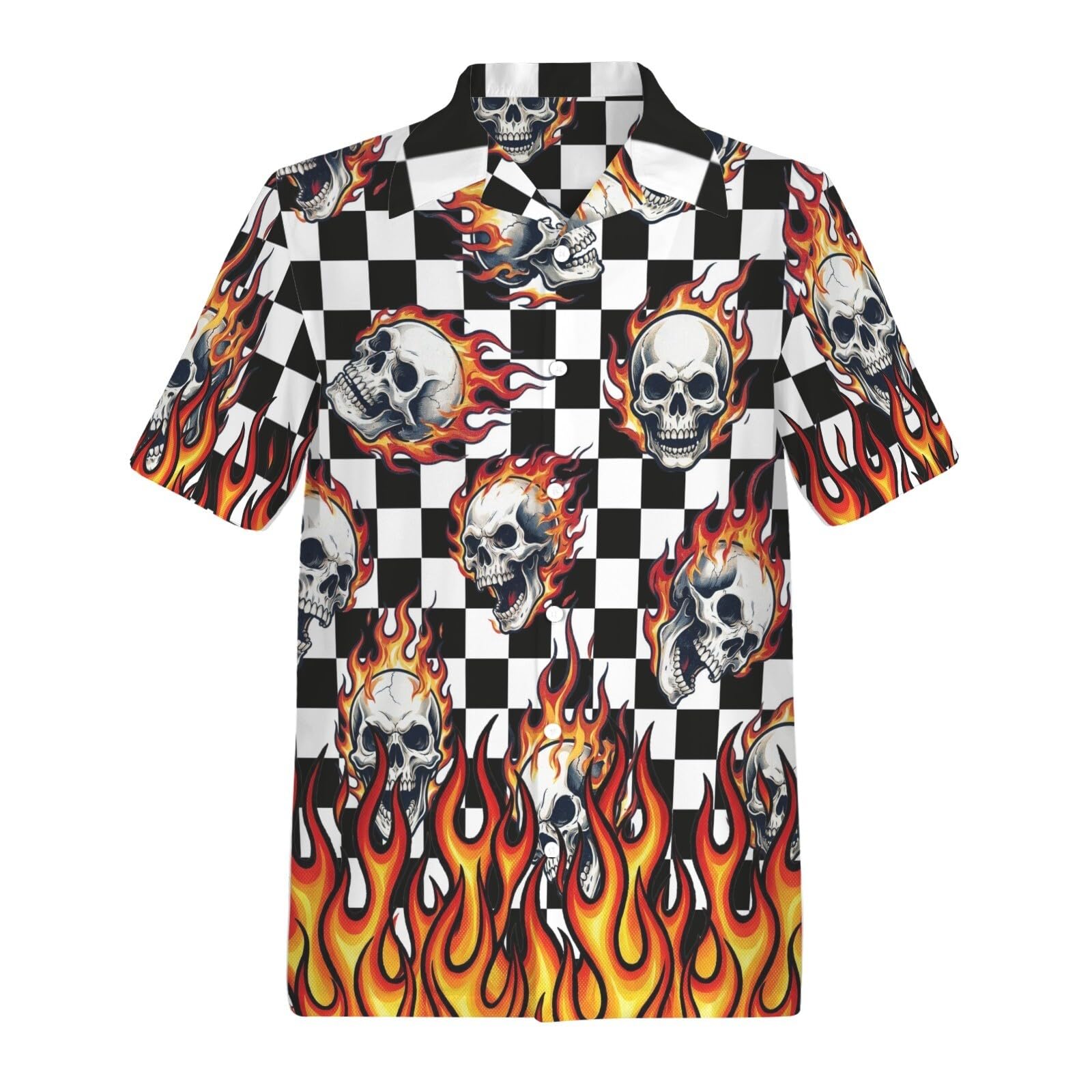 Artsadd 80s Outfit for Men 90s Shirt Hawaiian Button Down Retro Party Disco