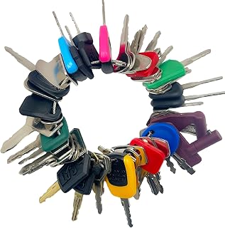 WahLinParts 50 Heavy Equipment Master Keys Set for Caterpillar, John Deere, Komatsu, JCB, Volvo & More Construction Machines