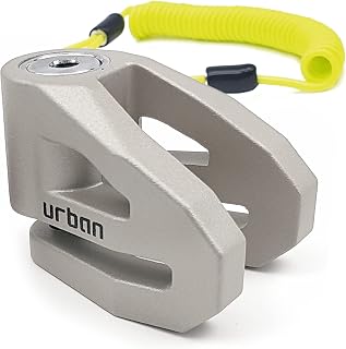 Urban UR208T Motorcycle Disc Lock, More Visible More Dissuasive, ø10mm/0.39in Pin, Lightweight & Robust Design, Compact and Effective Security, Anti Theft Wheel Lock for Moto Scooter Electric Bike