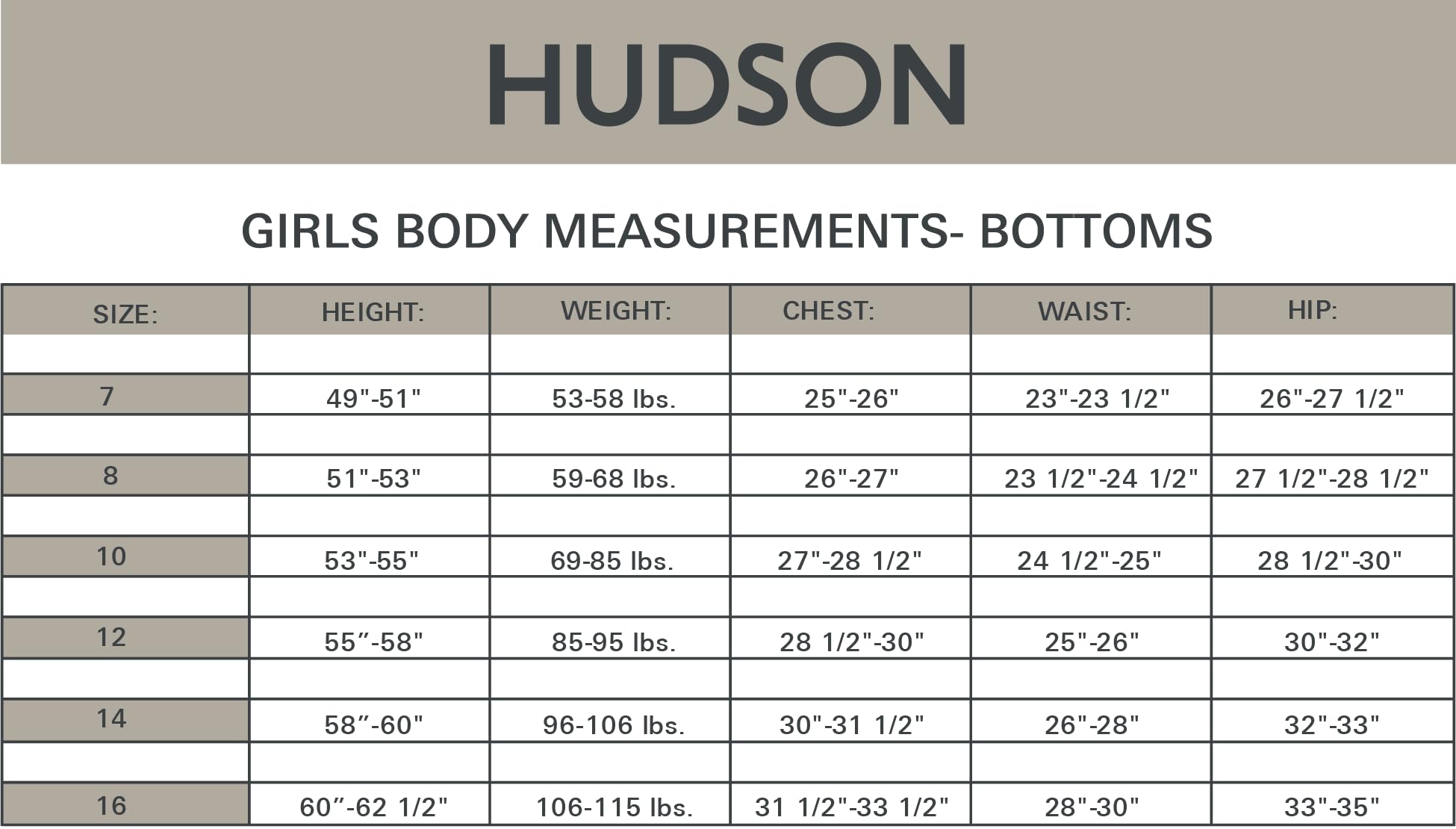 Hudson Full-Length Stretch Denim Pants & Jeggings, Skinny Fit, High Rise Waist Jeans para Niñas