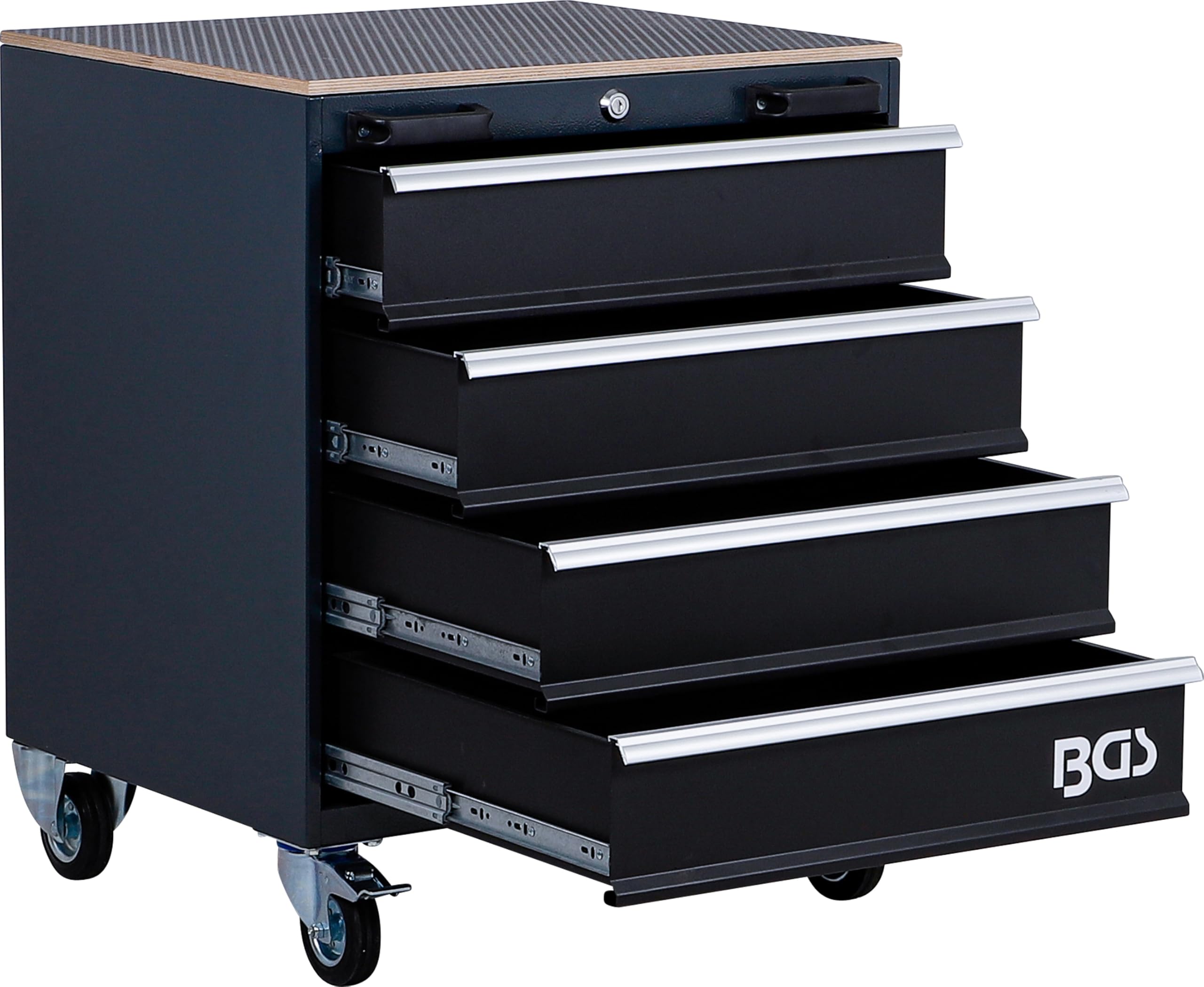 BGS 80220 | Carro de herramientas | 4 cajones | vacío | para sistema de módulos de pared