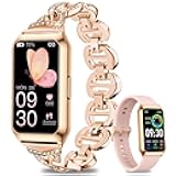 GADIXY Smart Watch,Fitness Tracker Watch 7 Day+ Battery with Heart Rate/Step Counter/Calories/SPO2/Sleep Monitor,IP68 Fitness Smart Watches for Women (Rosegold, 1.47inch)