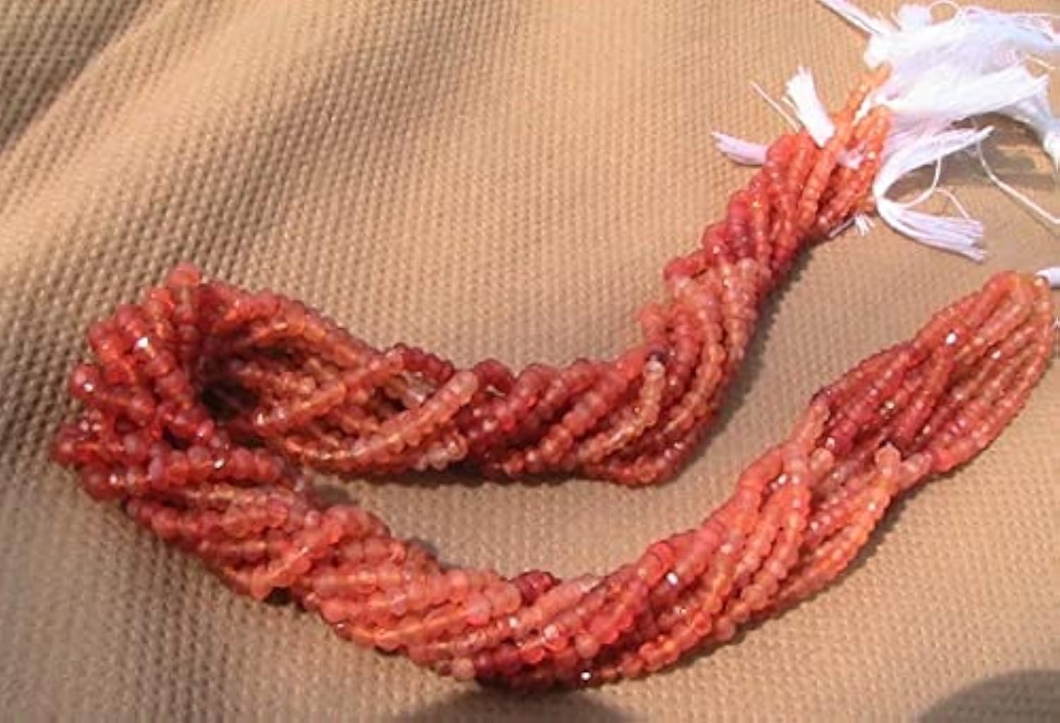 Carnelian Shaded perles pour bijoux de luxe en pierre naturelle facettée 2mm