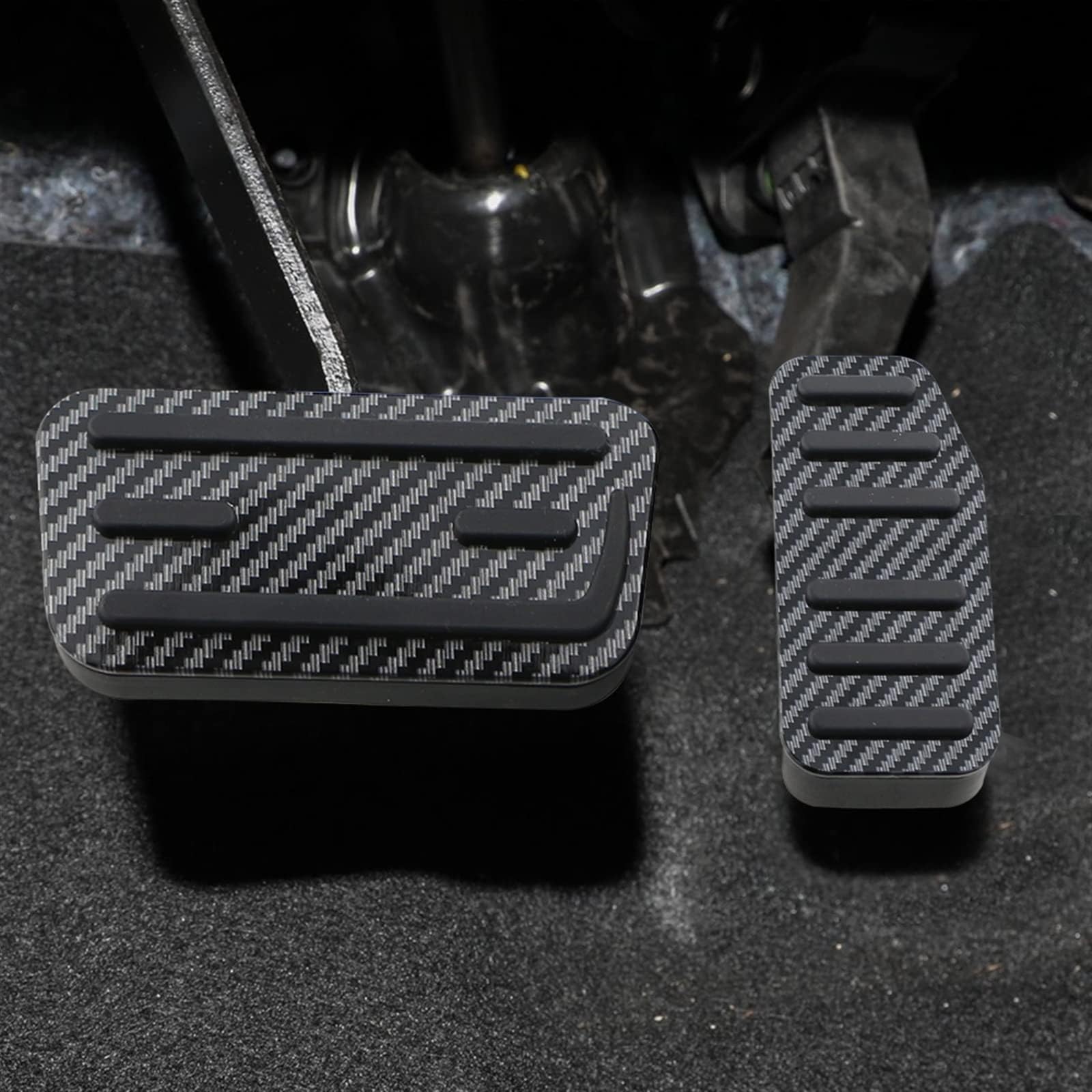 SHGUOMSC Car Pedal Cover Set for Jazz 2011-2019 Stad 2015-2019 Accelerator Brake Clutch Footrest Pad
