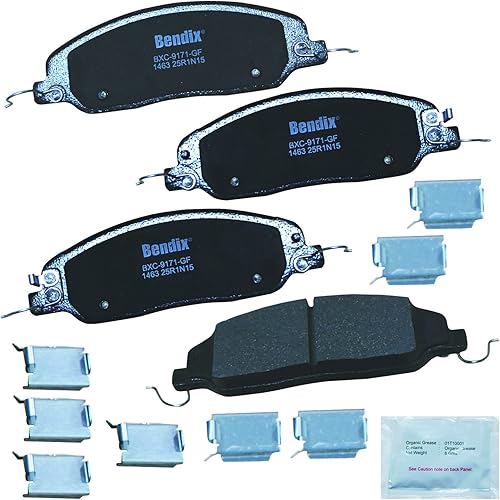 Vista 339 de Bendix Priority1 CFC1035 Pastillas de freno delanteras de cerámica para modelos seleccionados Chevrolet Aveo, Aveo5, Optra, Spark, Spark EV, Pontiac