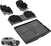 Vista 146 de 3W Alfombrillas de suelo aptas para Benz E-Class 2017-2023 TPE para todo tipo de clima, ajuste personalizado para E300, E320, E400, E350, E63, E550
