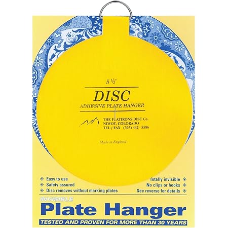Flatiron Disc Invisible Plate Hanger, 5.5-Inch