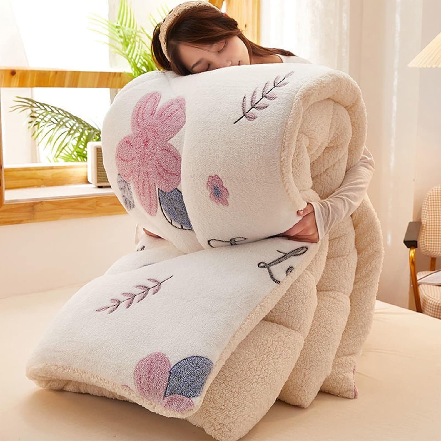 Couette en cachemire épais contre le froid hivernal avec ce couvre-lit 4kg