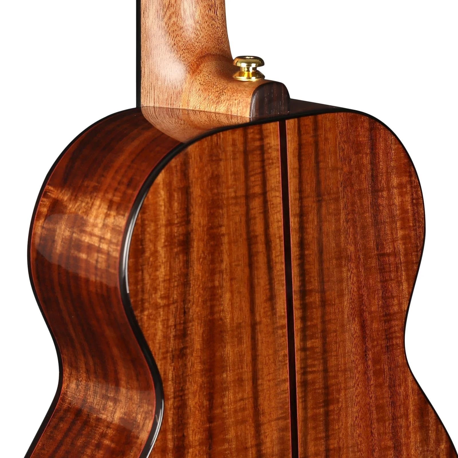 ukulele erwachsene Ukulele-Konzert-Tenor Ganz Massiv Glänzend Hawaii Für Professionelle Spieler Mit Tonabnehmer Premium-Gigbag Gurt(Ukulele,26)
