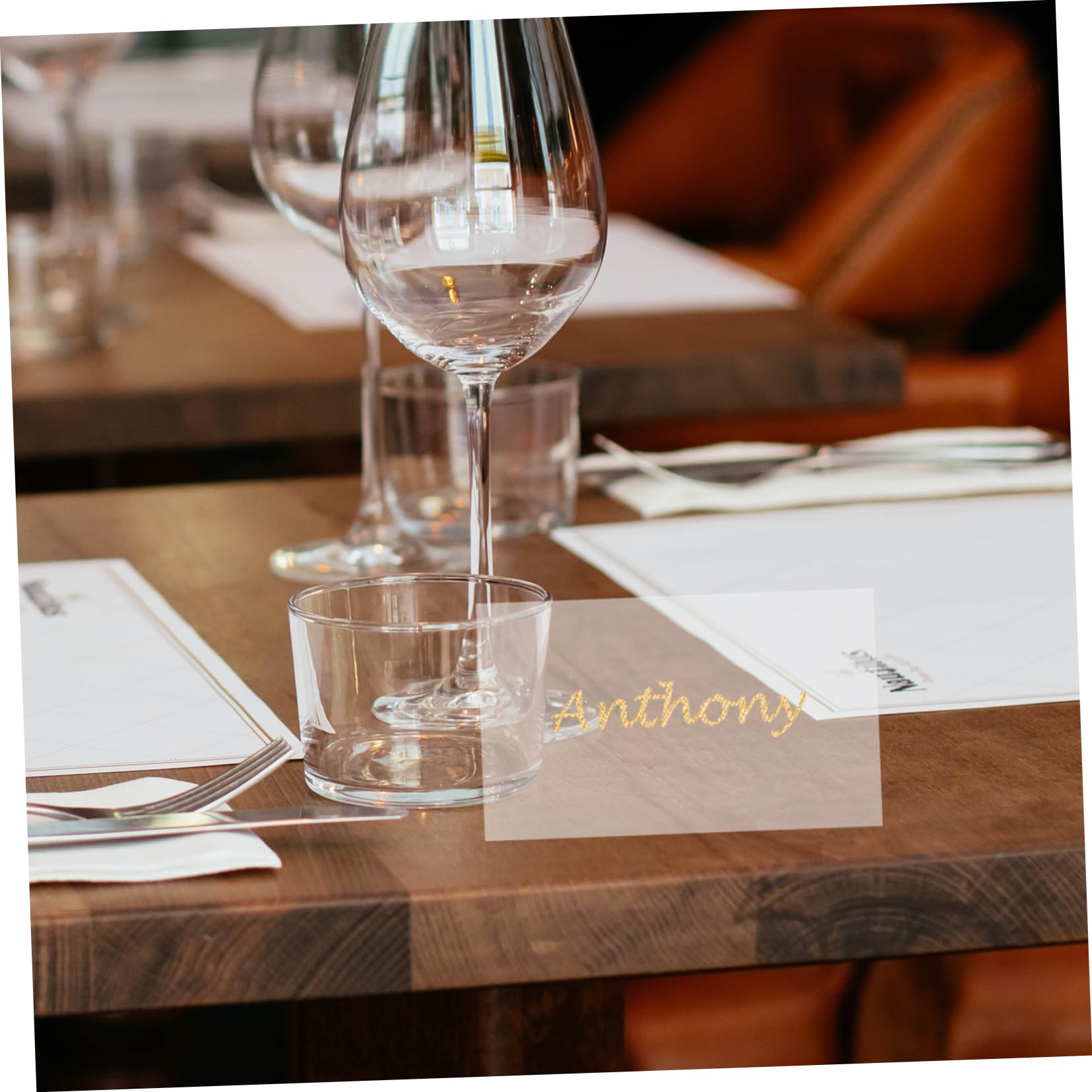 Angoily 5 Series Tarjetas De Nombre Acrílicas Transparentes Carteles De Bodas Fiestas Y Celebraciones De Asiento Elegantes Y Prácticas 40 Piezas X 5