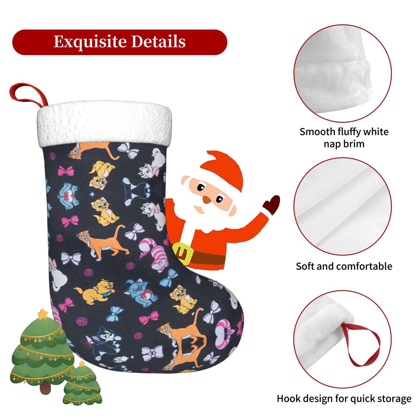 Amazon.co.jp: WURTON クリスマスストッキング カートゥーン 猫