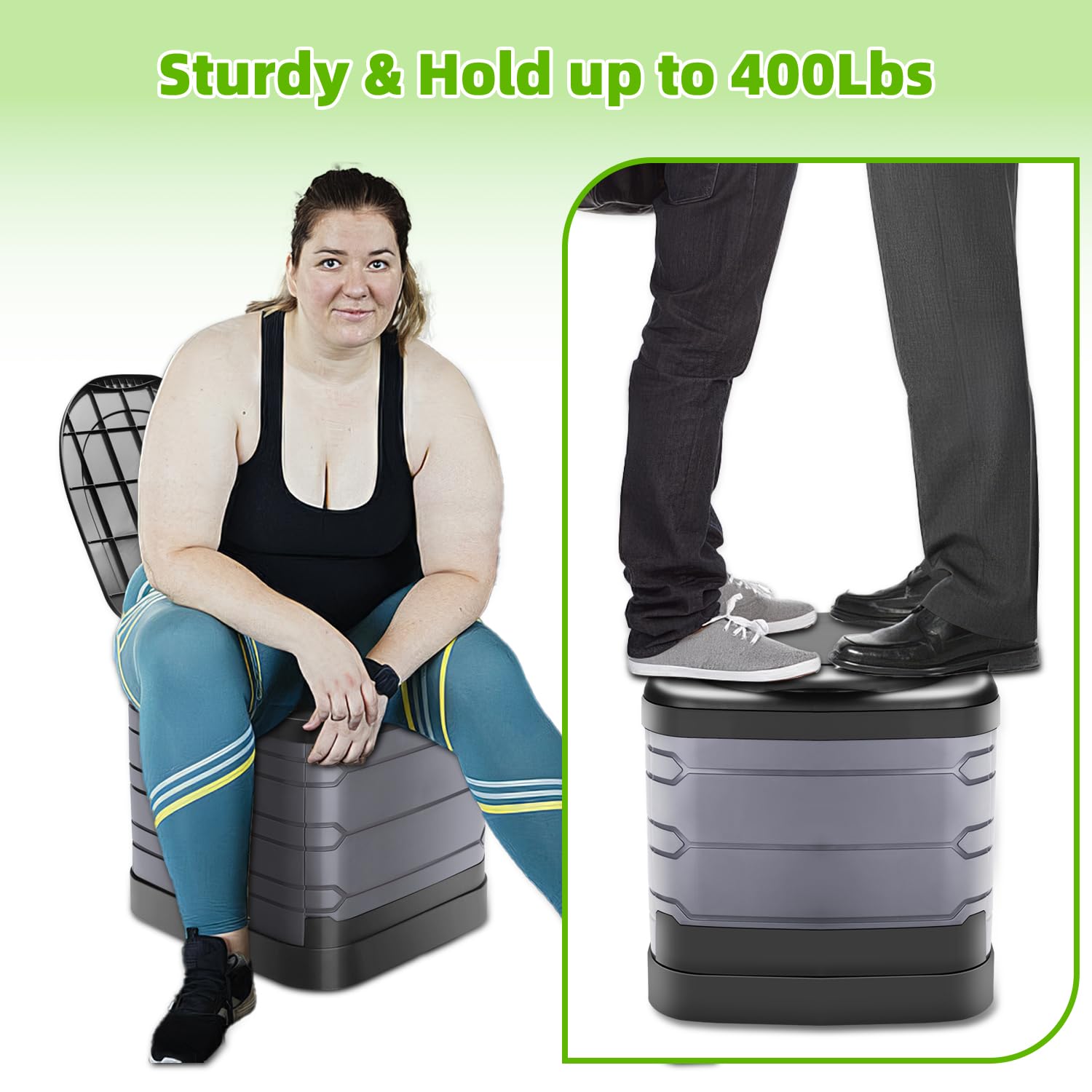 WC portatile XXL per adulti, WC da campeggio con coperchio, WC da campeggio con borsa, vasino da viaggio per campeggio, escursionismo, viaggi su strada, auto, tenda, camionisti, nero