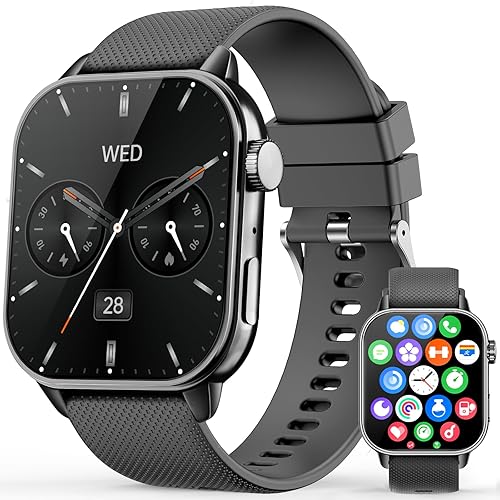 Miniatura 1 de Reloj inteligente para hombres y mujeres, 1.85 pulgadas AMOLED HD reloj de fitness con más de 120 modos deportivos, llamada Bluetooth, frecuencia