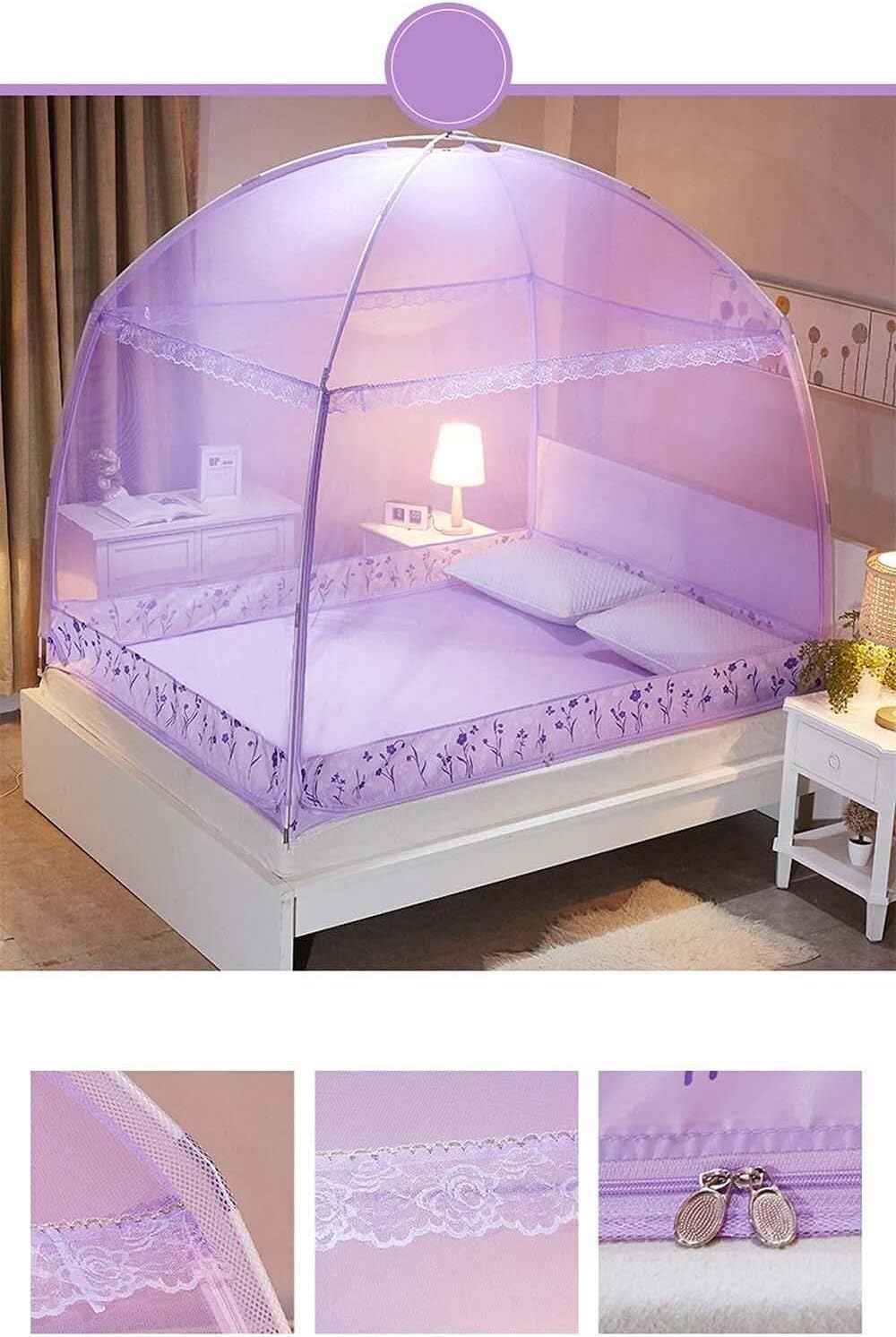 Mosquito Net, Portable Tent Travel, Easy to Install, Fine Mesh, Perfect for Bedroom Outdoor Use(2,1m)