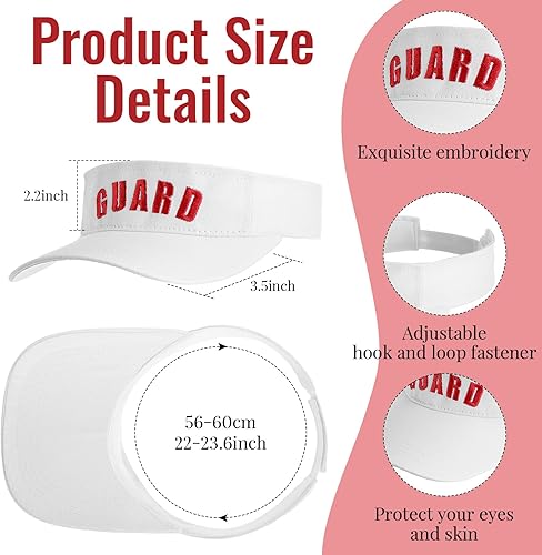 Miniatura 3 de Tigeen 4 piezas de sombrero de protección profesional, 4 silbatos de emergencia con visera protectora de cordón, silbato de plástico de seguridad