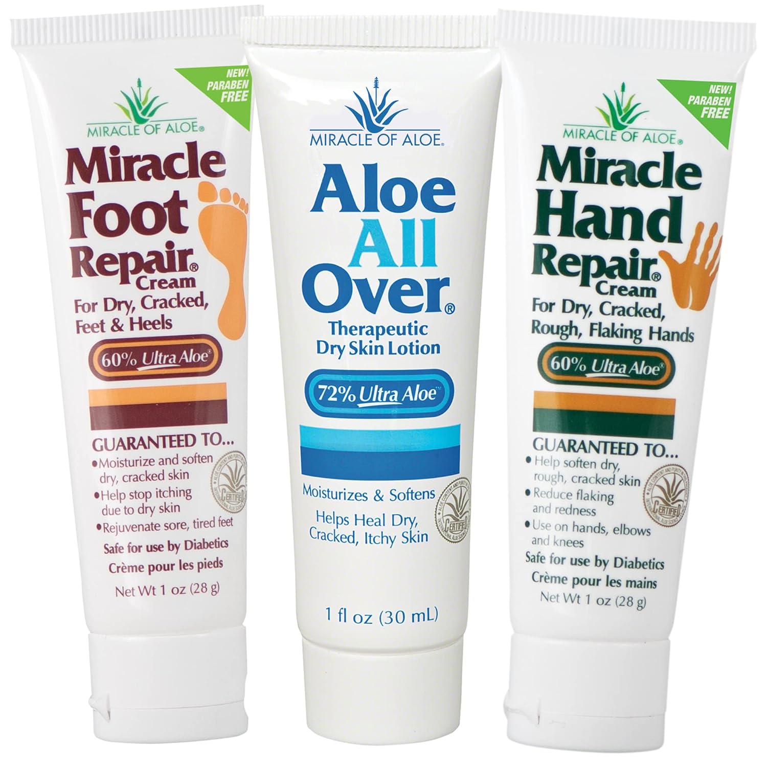 Miracle of Aloe 3pack Assortment, includes 1 ounce tubes