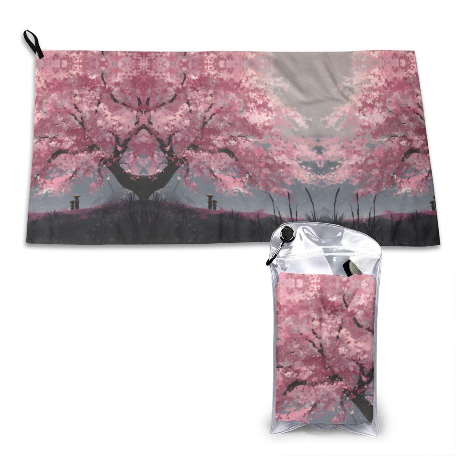 Wxwjshmgc White Cherry Blossom Print Cooling Towel, Gym Towel,Cooling Towels For Neck, Soft Breathable Travel Cool Towel,Sports Towels For Gym,Camping